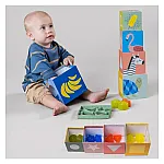 Развивающий сортер-пирамидка Taf Toys - Кубики Африка (12725)