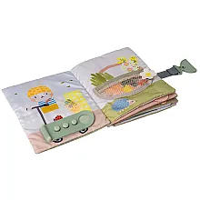 Развивающая мягкая книжка Taftoys - Бизибук зайченка (13355)