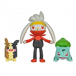 Набір ігрових фігурок Pokemon W18 - Морпеко, Бульбазавр, Рабут (PKW3055)
