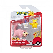 Набір ігрових фігурок Pokemon W18 - Пікачу, Літвік, Слоупок (