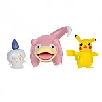 Набір ігрових фігурок Pokemon W18 - Пікачу, Літвік, Слоупок (PKW3056)