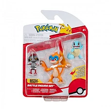 Набір ігрових фігурок Pokemon W18 - Поньярд, Сквіртл, Монферн