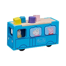 Дерев'яний ігровий набір-сортер Peppa Шкільний автобус Пеппи 