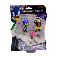 Набір ігрових фігурок Sonic Prime – Доктор Не, Сонік, Емі (SO