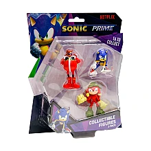Набор игровых фигурок Sonic Prime – Соник, Наклз, Доктор Эггм