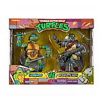 Набір фігурок TMNT Леонардо проти Рокстеді  (81276)