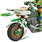 Боевой транспорт с фигуркой TMNT Леонардо на мотоцикле (83431)