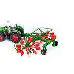 Модель Bburago Трактор Fendt 1050 Vario з роторними валковими граблями (18-31665)