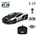 Автомобиль на радиоуправлении KS Drive Lamborghini Aventador Police (1:14)