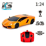Автомобиль на радиоуправлении KS Drive Lamborghini Aventador LP 700-4 Оранжевый (1:24)
