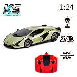 Автомобіль на радіокеруванні KS Drive Lamborghini Sian Зелений (1:24)