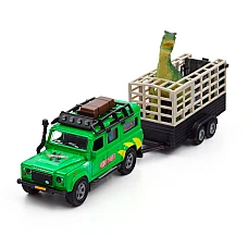 Ігровий набір – Land Rover (з причепом і динозавром) (520178.