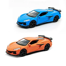 Автомодель - Chevrolet Corvette Z06 2023 (оранжевый, светло-г