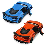 Автомодель - Chevrolet Corvette Z06 2023 (оранжевый, светло-голубой) (250383W)