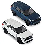 Автомодель - Ford Explorer 2023 (перламутрово-білий, блакитний металік) (250392W)