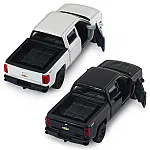 Автомодель - Chevrolet Silverado 2017 (перламутрово-белый, черный) (250381W)