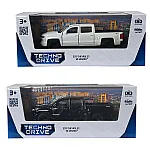 Автомодель - Chevrolet Silverado 2017 (перламутрово-белый, черный) (250381W)