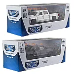 Автомодель - Chevrolet Silverado 2017 (перламутрово-белый, черный) (250381W)