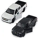 Автомодель - Chevrolet Silverado 2017 (перламутрово-белый, черный) (250381W)