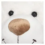 Мягкая игрушка - МЕДВЕДЬ (белый, с бантом, 33 cm)