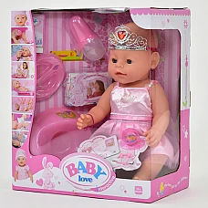 Кукла с аксессуарами Baby Born Baby love (8 функций) (BL 018 