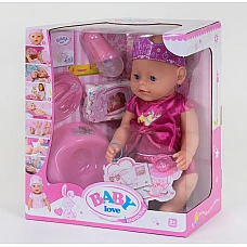 Кукла с аксессуарами Baby Born Baby love (8 функций) (BL 018 