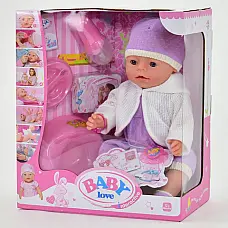 Кукла с аксессуарами Baby Born Baby love (8 функций) (BL 020 