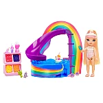 Игровой набор с куклой Rainbow High – Радужный праздник в бассейне (522249)