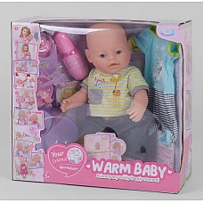 Кукла с аксессуарами Warm Baby WZJ 057 A-581 (10 функций)