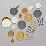 Набор игрушечной посуды Kidkraft Modern Metallics (63532)