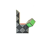 Головоломка RUBIK'S - Змейка (разноцветная)