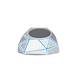 Беспроводное зарядное устройство для моб. телефонов XOOPAR-GEO DOCK Серебрянный
