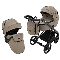 Коляска 2 в 1 Adamex Blanc Eco SA-9 Темный капучино
