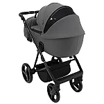 Коляска 2 в 1 Adamex Blanc Eco SA-4 Темно-серый