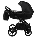 Коляска 2 в 1 Bair Kiwi эко кожа BK-15 Черный