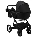 Коляска 2 в 1 Bair Kiwi эко кожа BK-15 Черный
