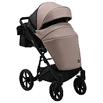 Коляска 2 в 1 Bair Kiwi еко шкіра BK-18/15 Капучино - чорний