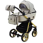 Коляска 2 в 1 Adamex Barcelona Polar (Gold) BR451 Бежевый