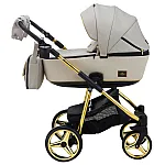 Коляска 2 в 1 Adamex Barcelona Polar (Gold) BR451 Бежевый