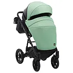 Коляска 2 в 1 Bair Kiwi эко кожа BK-8/15 Мятный - черный