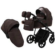 Коляска 2 в 1 Adamex Gallo Thermo GA-10 Chocolate Gold