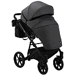 Коляска 2 в 1 Bair Kiwi Soft BKS-219 Графіт - графіт (шкіра)