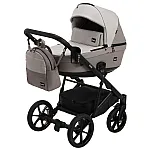 КоКоляска 2 в 1 Bair Kiwi еко шкіра BK-14/13 Бежевий - капучино