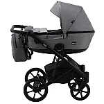 Коляска 2 в 1 Bair Kiwi Soft BKS-218 Cерый - графит (кожа)