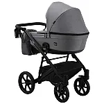 Коляска 2 в 1 Bair Kiwi Soft BKS-218 Cерый - графит (кожа)