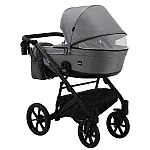 Коляска 2 в 1 Bair Kiwi Soft BKS-218 Cерый - графит (кожа)