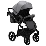 Коляска 2 в 1 Bair Kiwi Soft BKS-218 Cерый - графит (кожа)