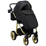 Коляска 2 в 1 Adamex Barcelona Polar (Gold) BR442 Черный