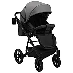 Коляска 2 в 1 Bair Kiwi эко кожа BK-21/15 Серый - графит