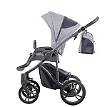 Коляска 2 в 1 Bebetto Bresso New 26 Графіт рама